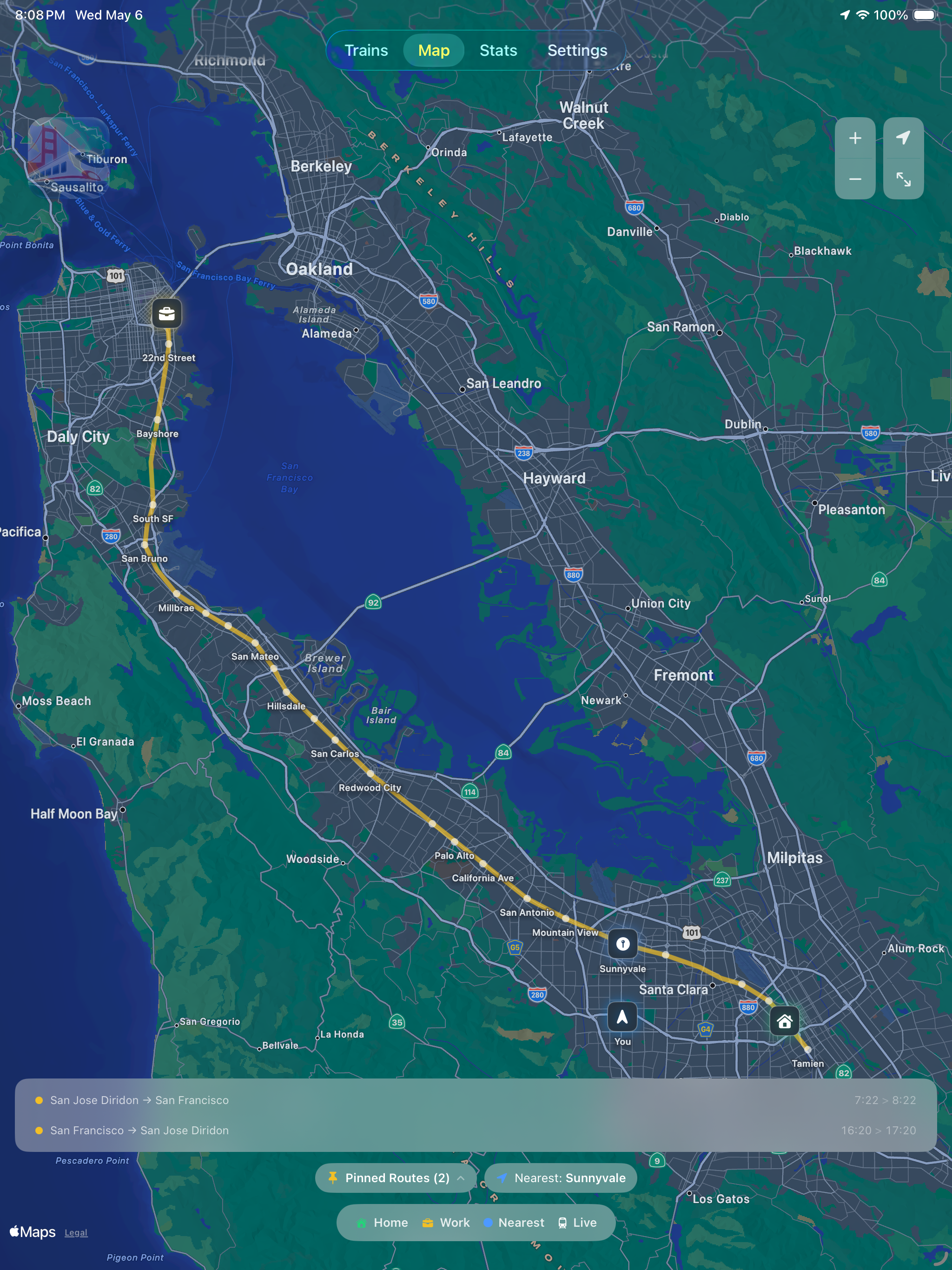 Map Overview - iPad